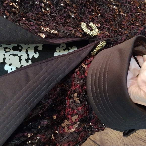 💥Vintage Katherine Lindsay Formal Sequin Jacket - Picture 4 of 15